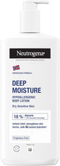 Neutrogena Deep Moisture Hypoallergenic Body Lotion, 400ml