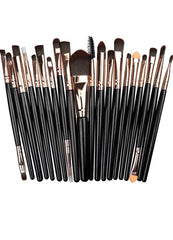 Riada London 20-Piece Professional Eye Makeup Brush Set – Black